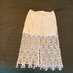 White Lace Skirt